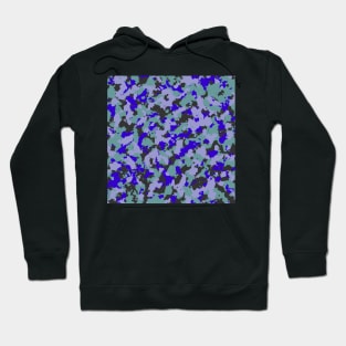 Camouflage Blue Turquoise Hoodie